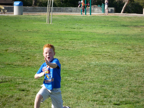 Andy being Andy at the park