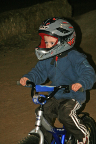 Charlie boy rocking the training wheels