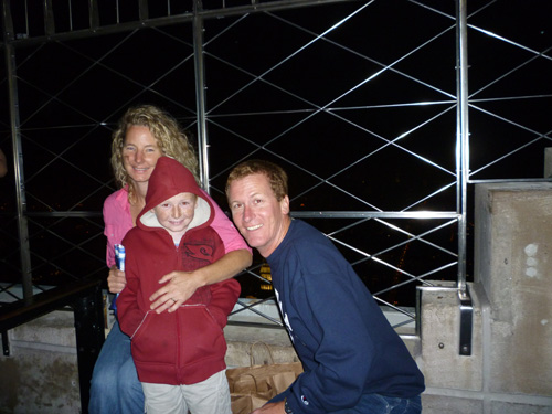 Top of Empire St. Bldg. -Dad too chicken to get near the edge ;-)